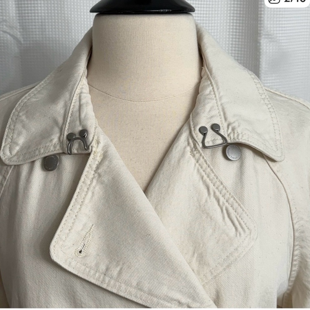 NWT Universal Thread Off-White Double-Breasted Tr… - image 3